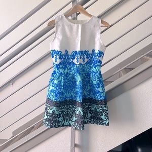 NWT Blue & White Summer Mini Dress, S